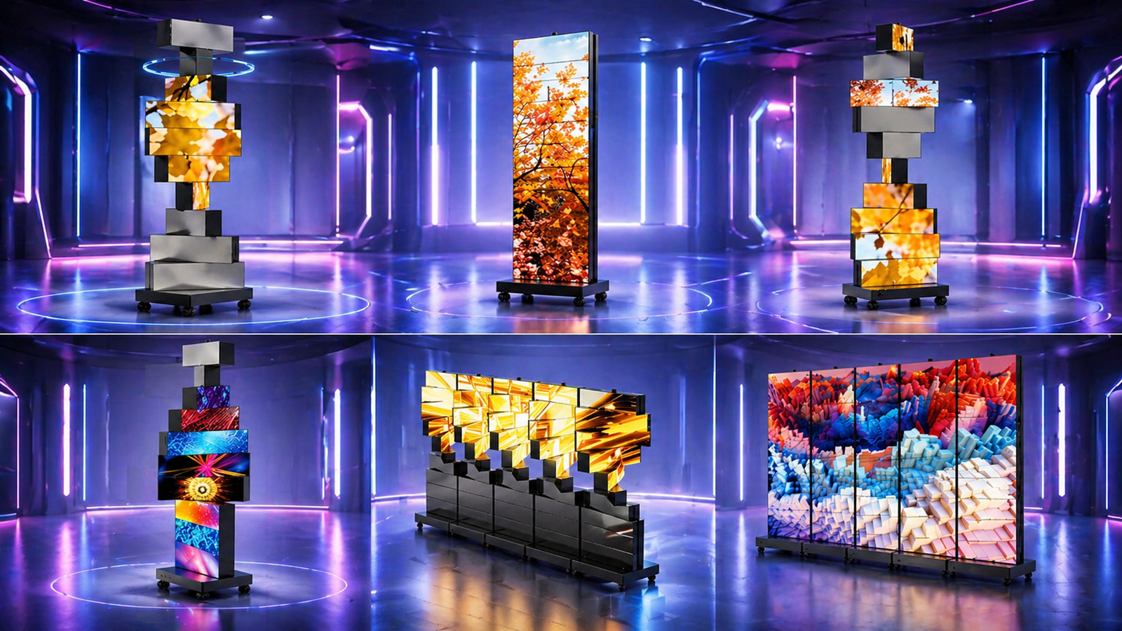 Double Sides Kinetic DNA LED Display — LED + Mirror